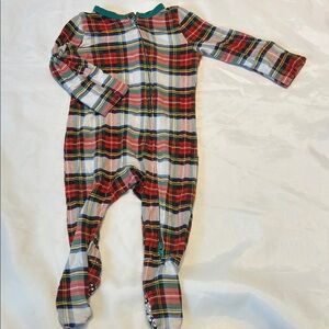 “Bundle 10/$13” free birdie 0-3M Plaid Kids One Piece Pajama sleeper footie